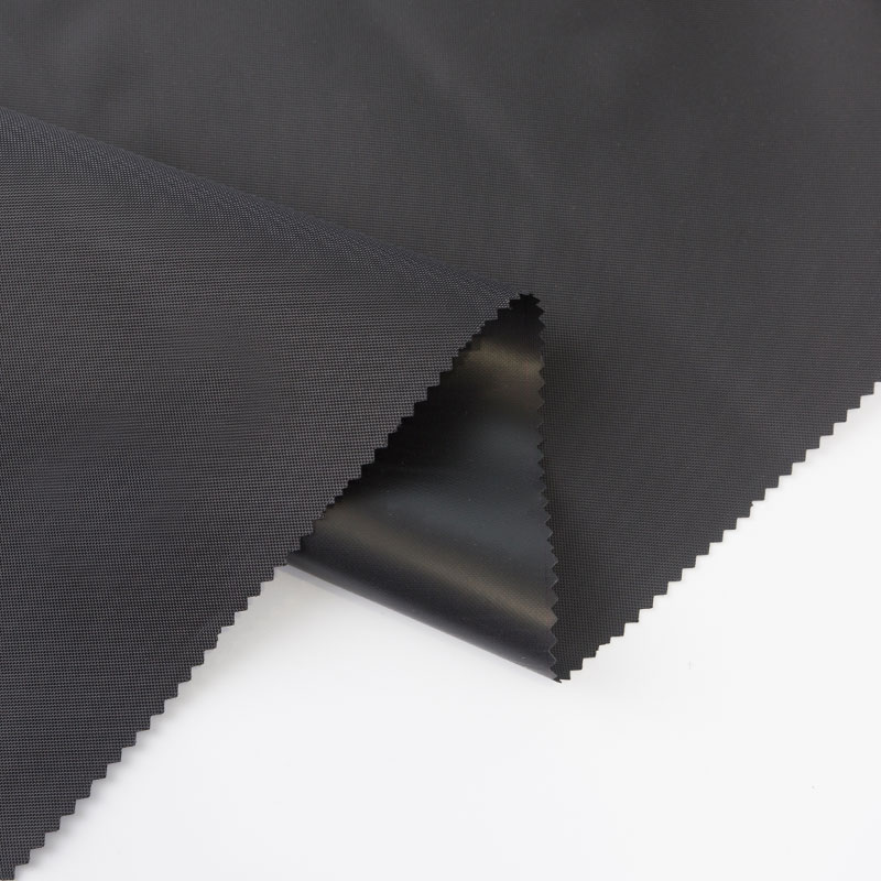 400d-verschlüsselter, mit schwarzem Oxford-Stoff überzogener PVC-Gepäckstoff